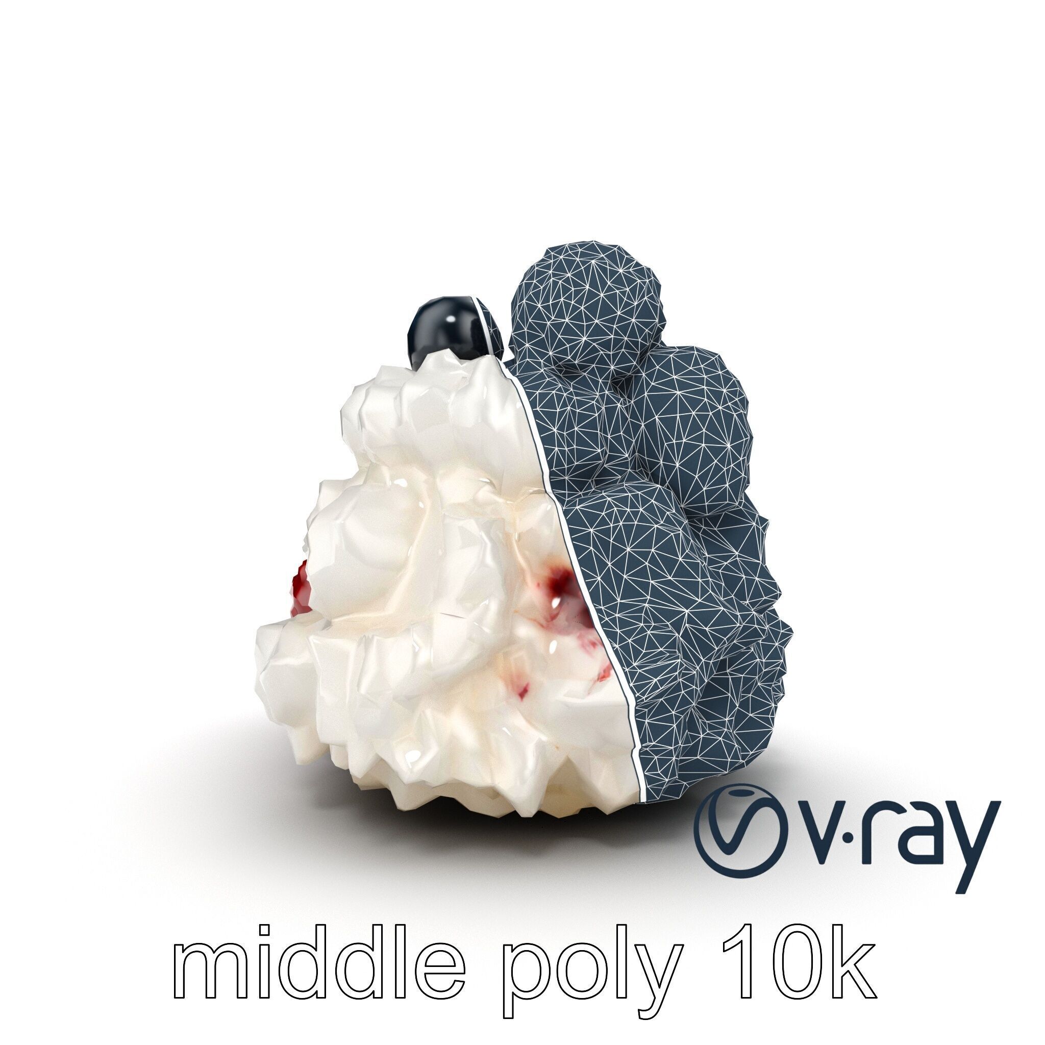 Rustic Eton Mess Dessert Model Pack Low-poly 3D model_31