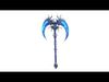 vintage skull axe Low-poly 3D model_1