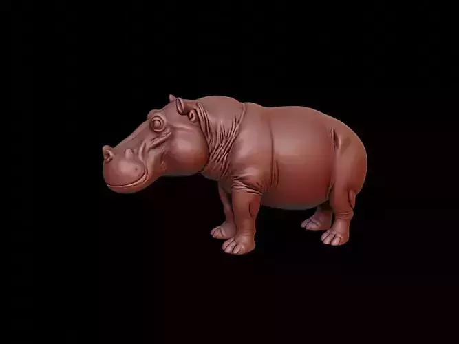 Hippopotamus Animal Sculpture