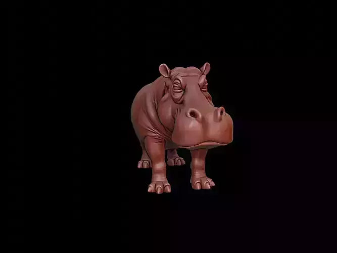 Hippopotamus Animal Sculpture