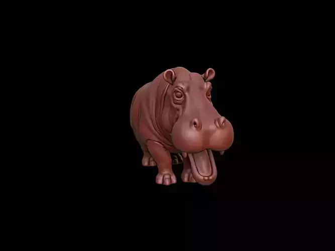 Hippopotamus Animal Sculpture