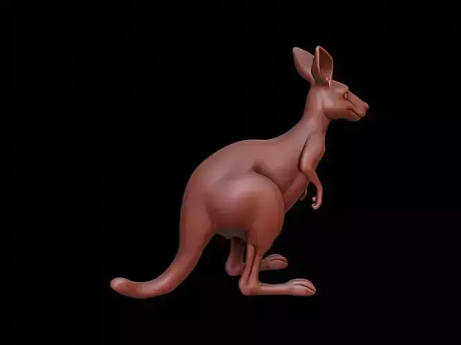 Kangaroo Animal Sculpture