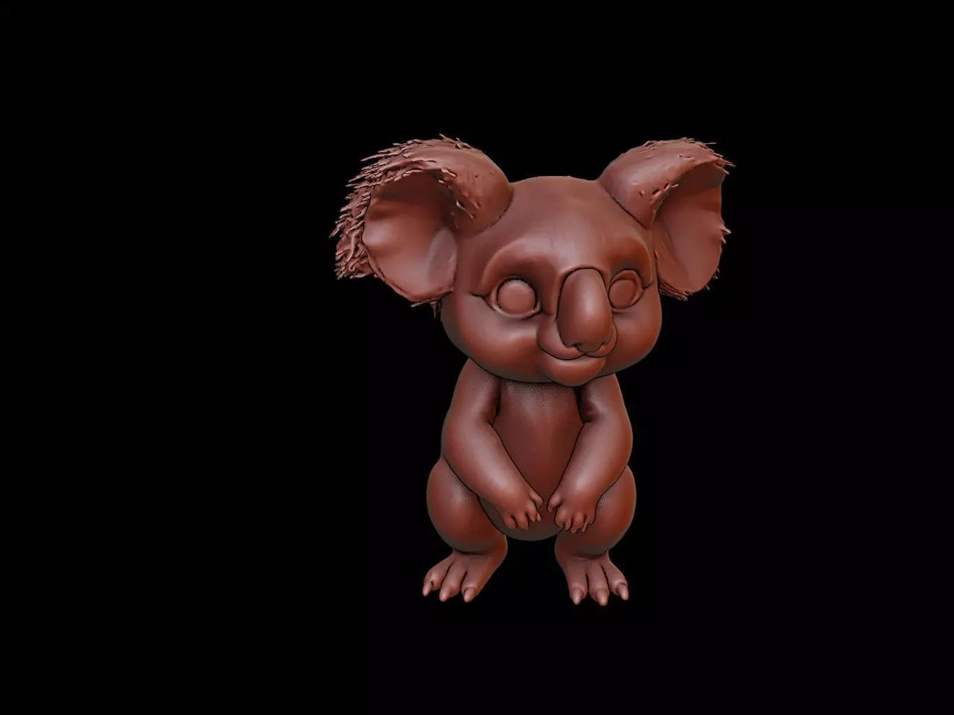 Koala Animal Sculpture 3D print model_0