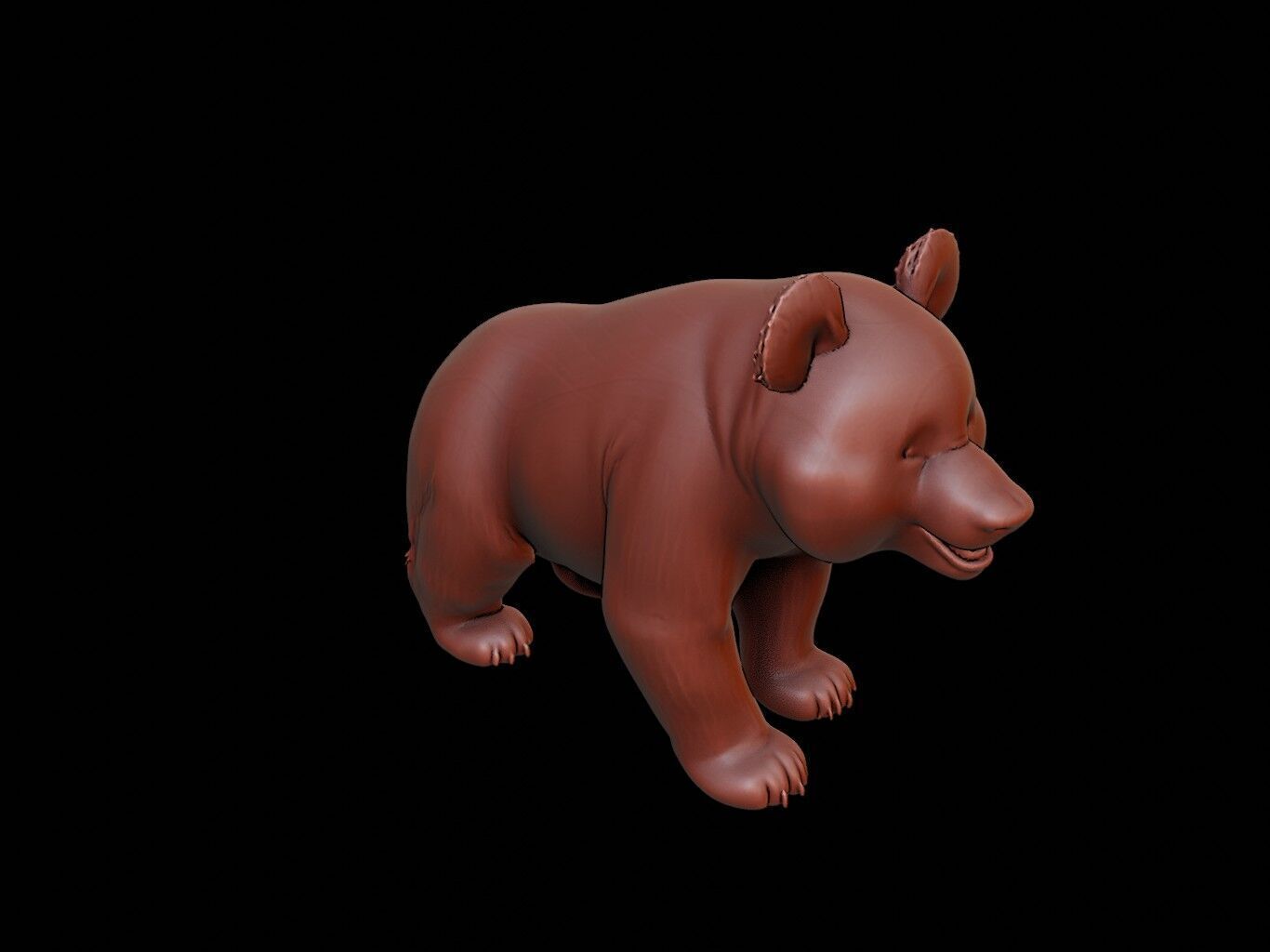 Panda Animal Sculpture 3D print model_1