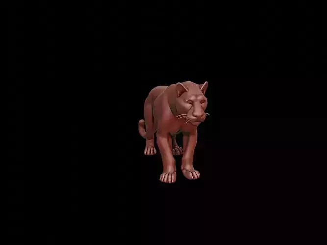 Panther Animal Sculpture