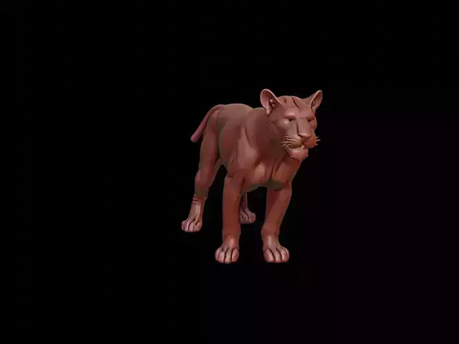 Panther Animal Sculpture
