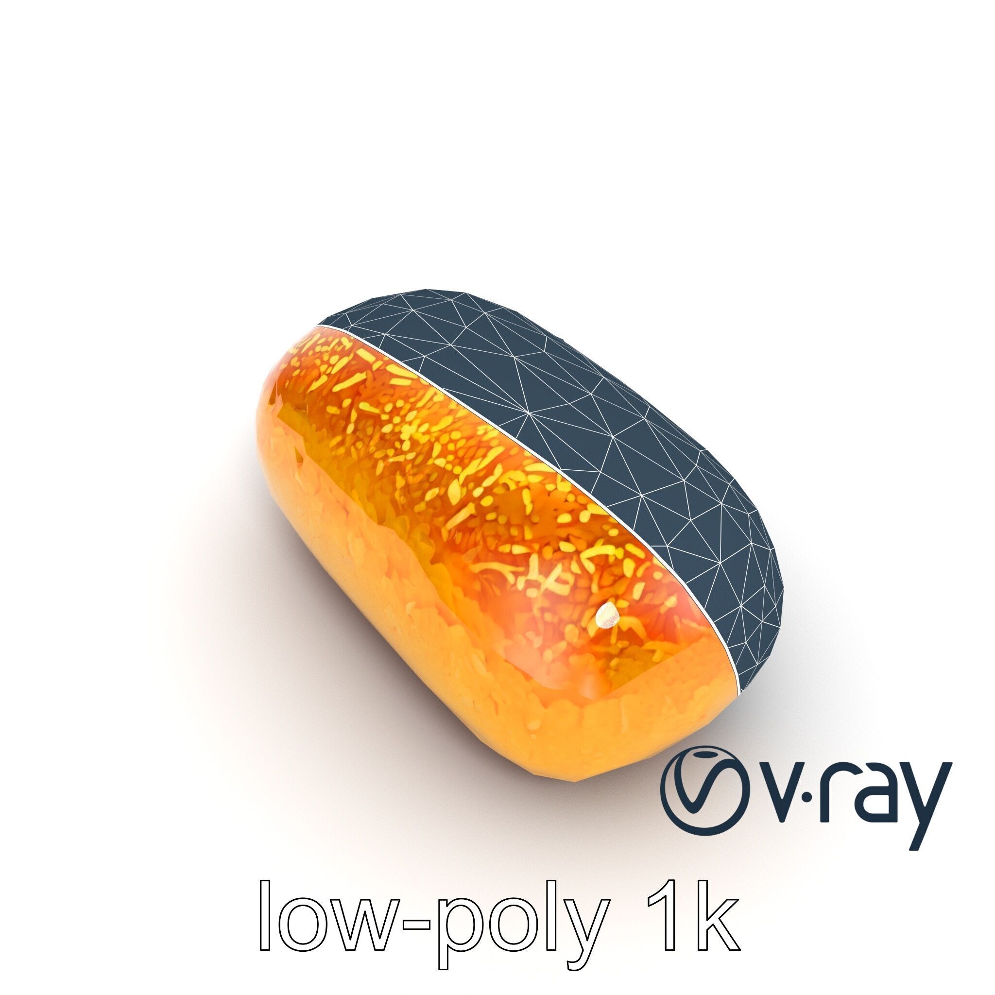 Egyptian Basbousa Dessert 3D Model Pack Low-poly 3D model_32