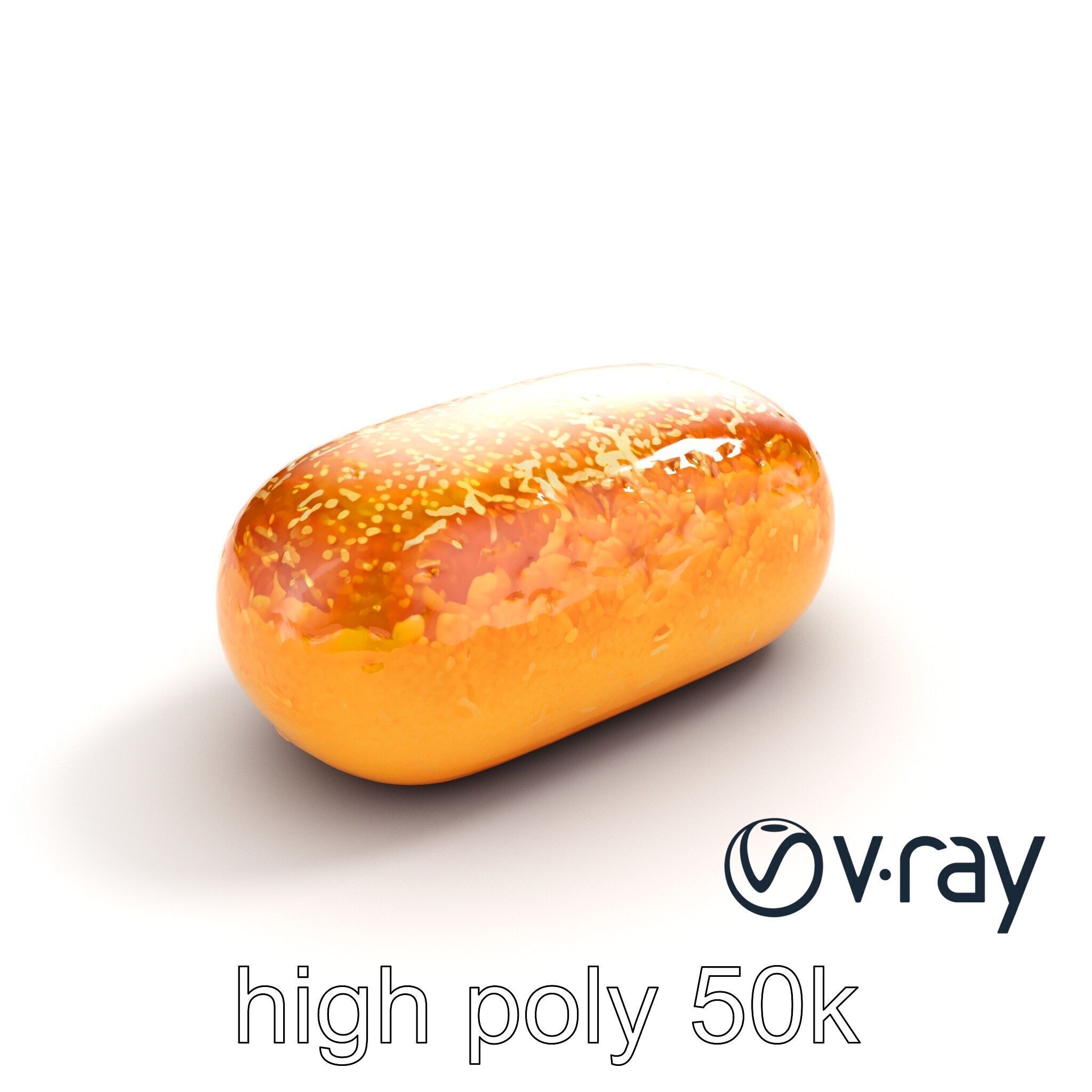 Egyptian Basbousa Dessert 3D Model Pack Low-poly 3D model_11