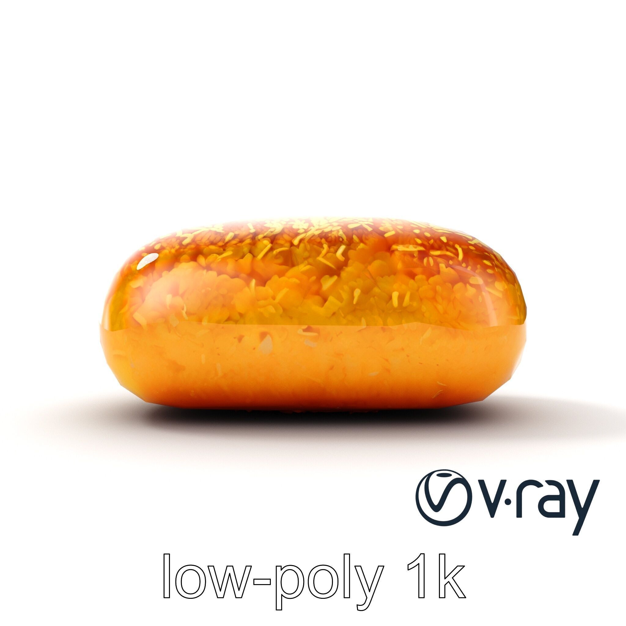 Egyptian Basbousa Dessert 3D Model Pack Low-poly 3D model_14