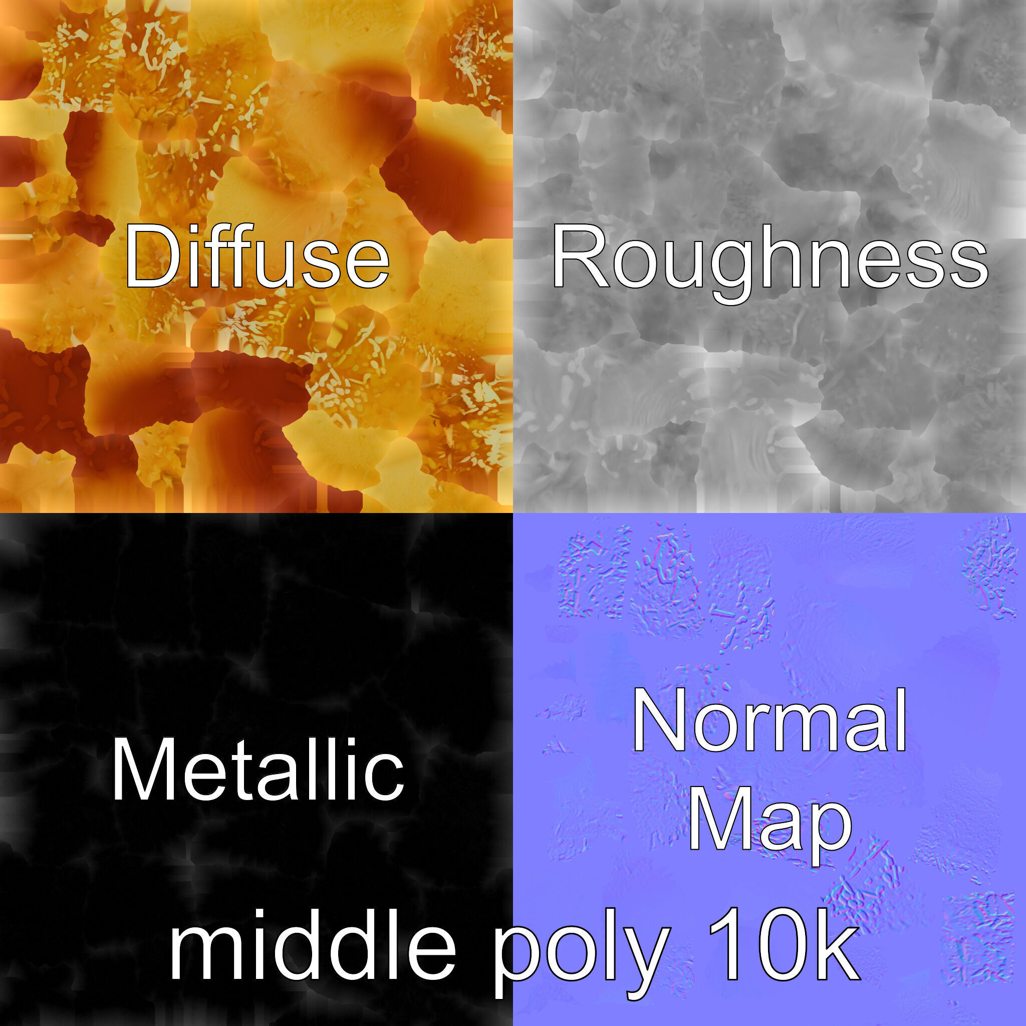 Egyptian Basbousa Dessert 3D Model Pack Low-poly 3D model_4