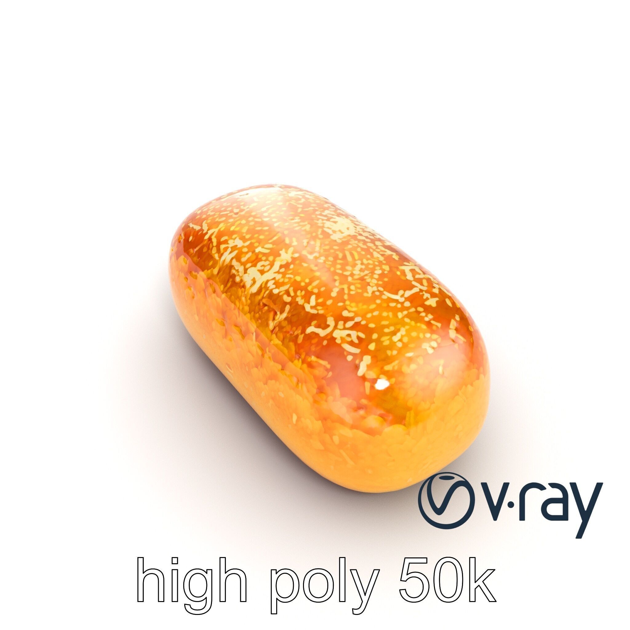 Egyptian Basbousa Dessert 3D Model Pack Low-poly 3D model_13