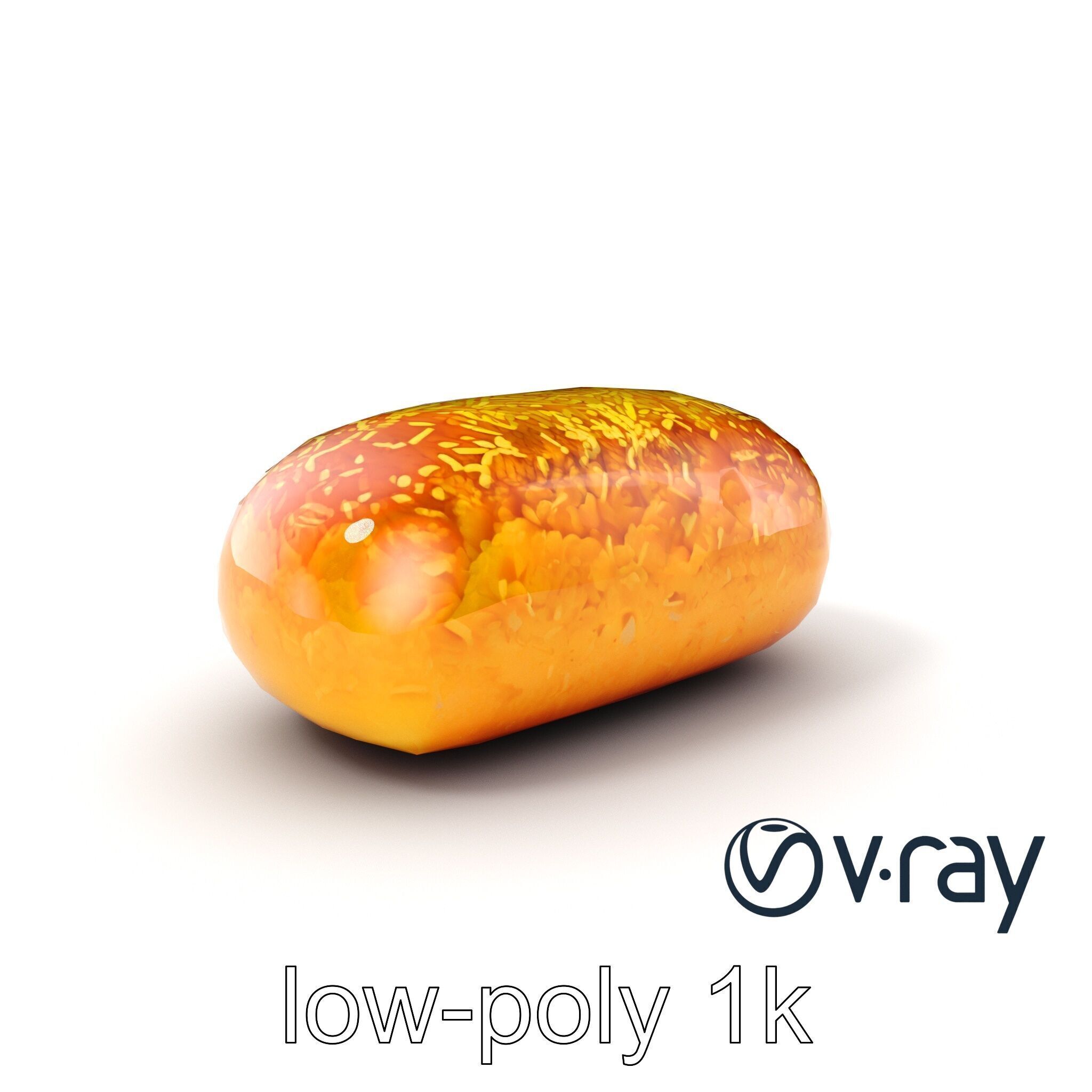 Egyptian Basbousa Dessert 3D Model Pack Low-poly 3D model_10