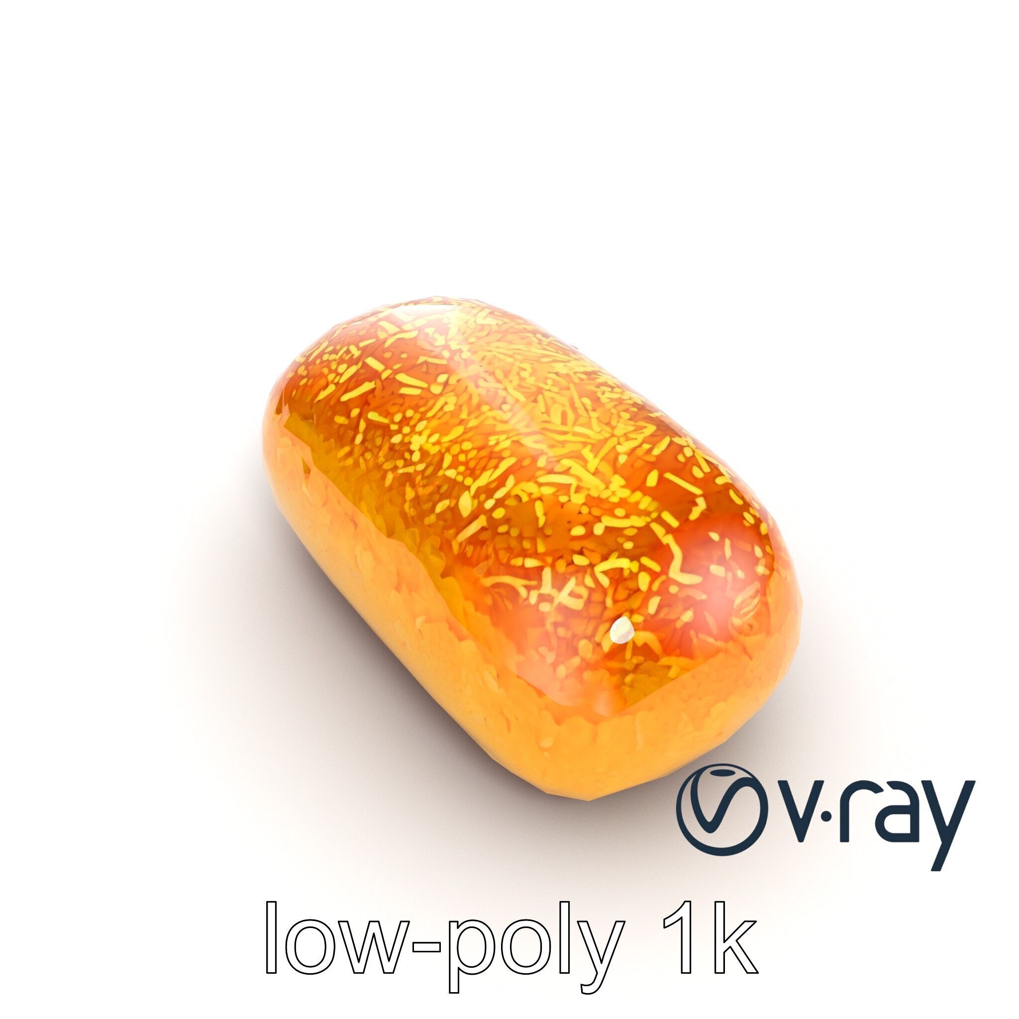 Egyptian Basbousa Dessert 3D Model Pack Low-poly 3D model_15