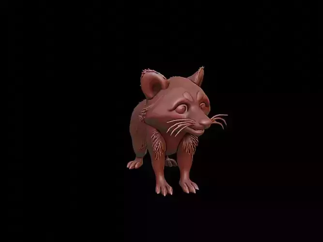 Raccoon Animal Sculpture