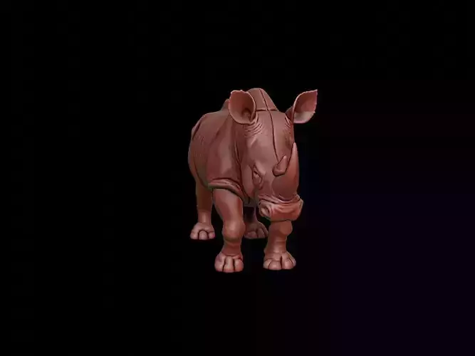 Rhinoceros Animal Sculpture