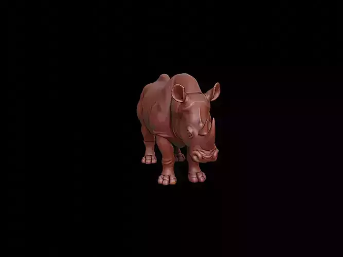 Rhinoceros Animal Sculpture