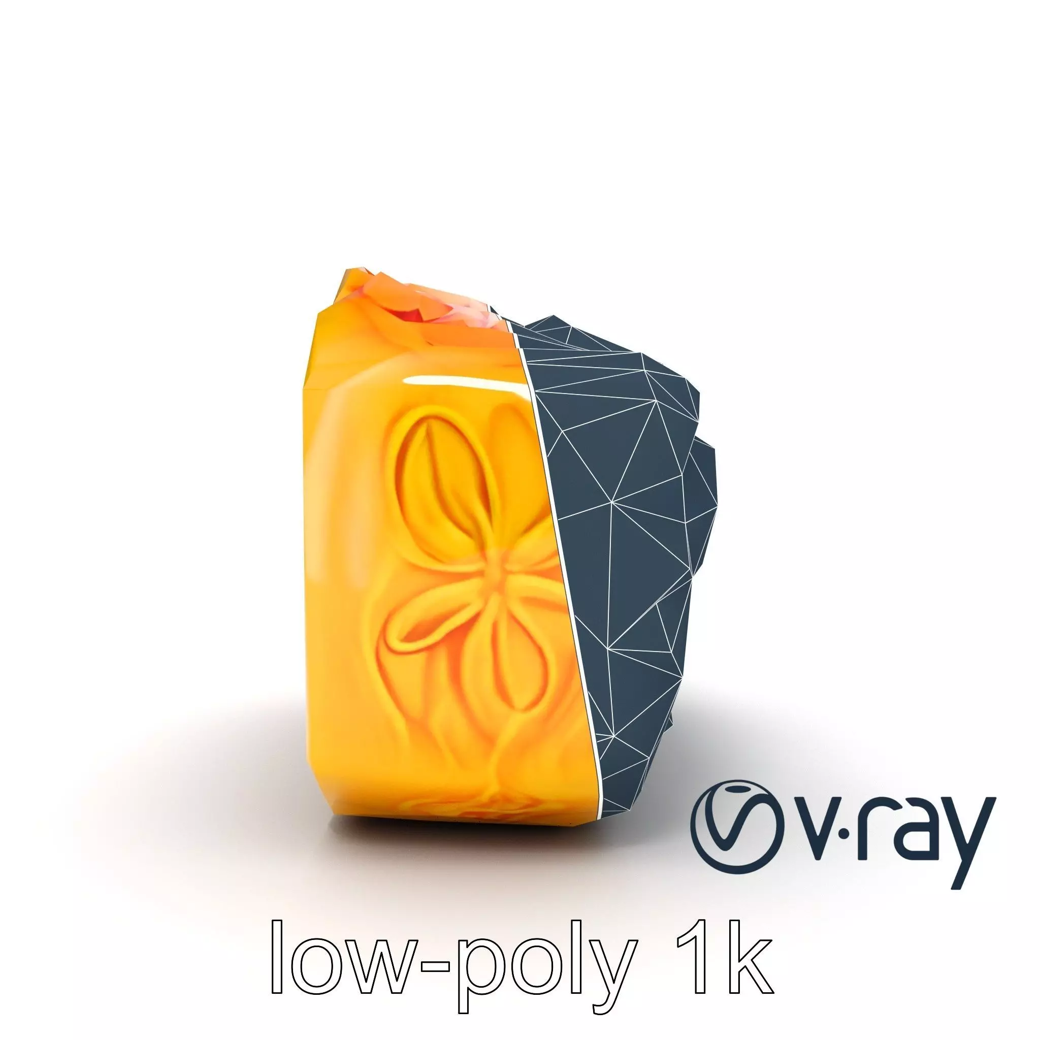 Chinese Mooncake Intricate Design model pack Low-poly 3D model_0