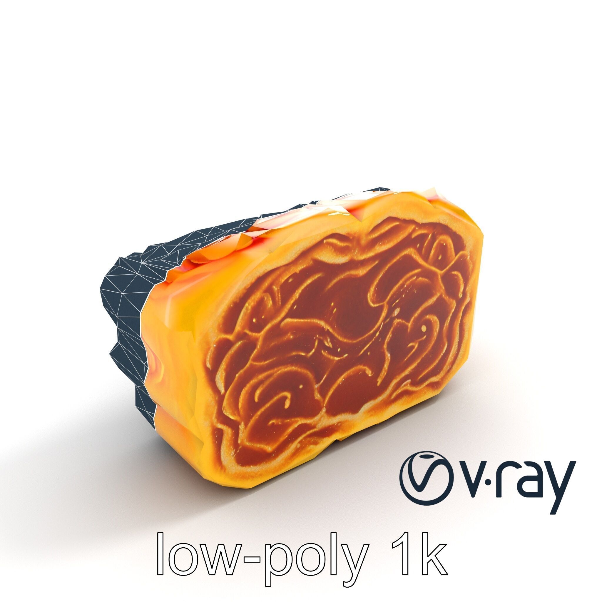 Chinese Mooncake Intricate Design model pack Low-poly 3D model_25