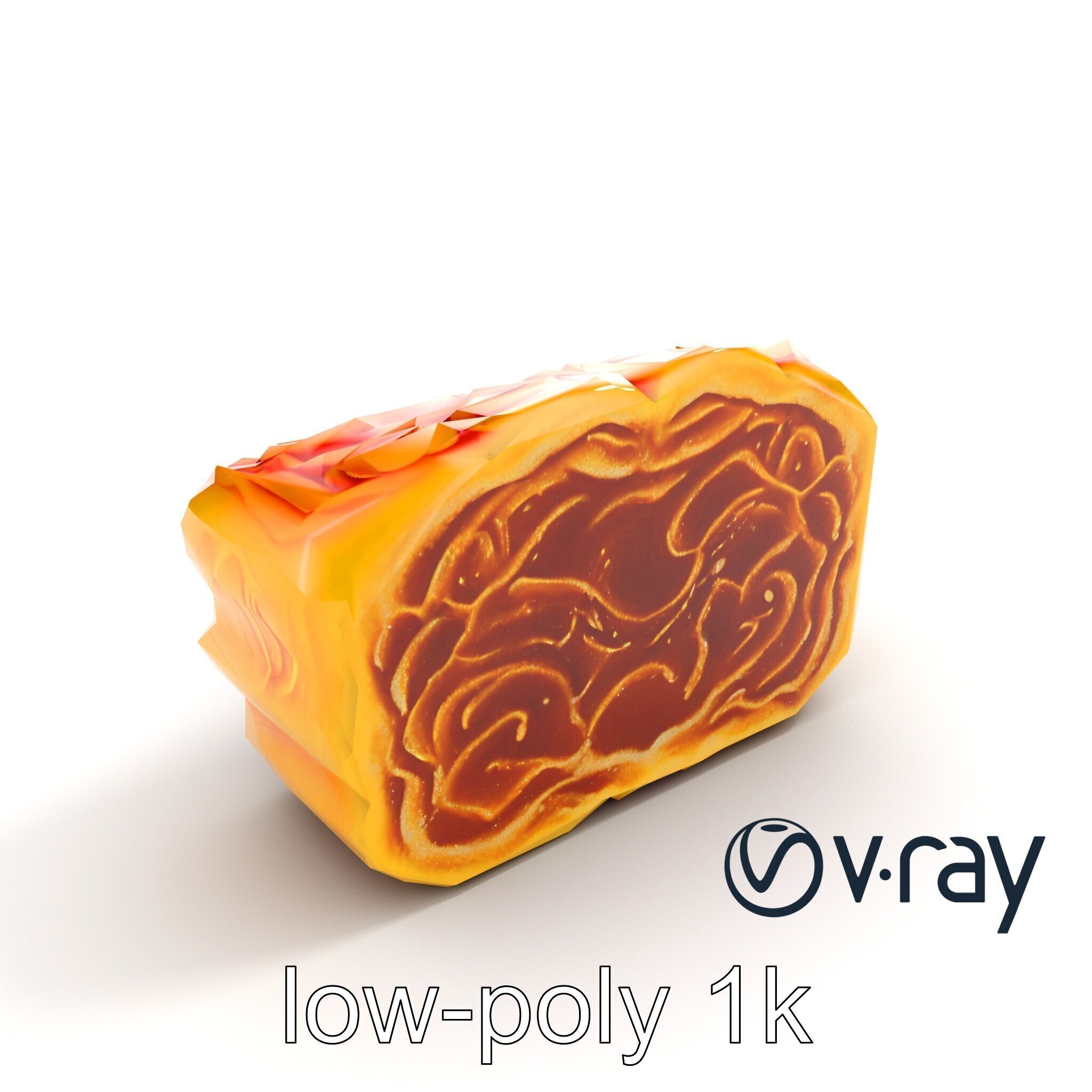 Chinese Mooncake Intricate Design model pack Low-poly 3D model_26