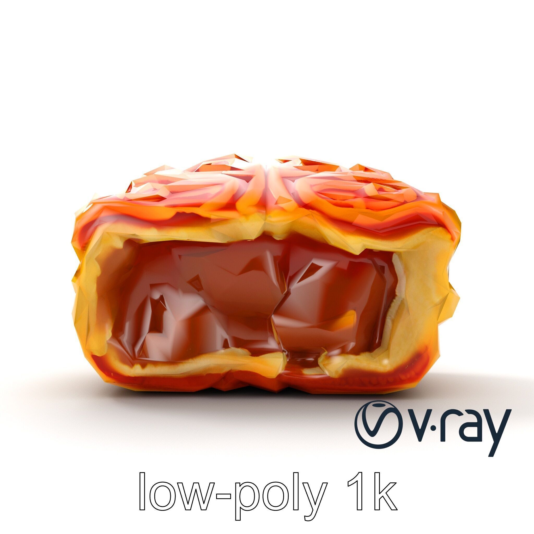 Chinese Mooncake Intricate Design model pack Low-poly 3D model_27