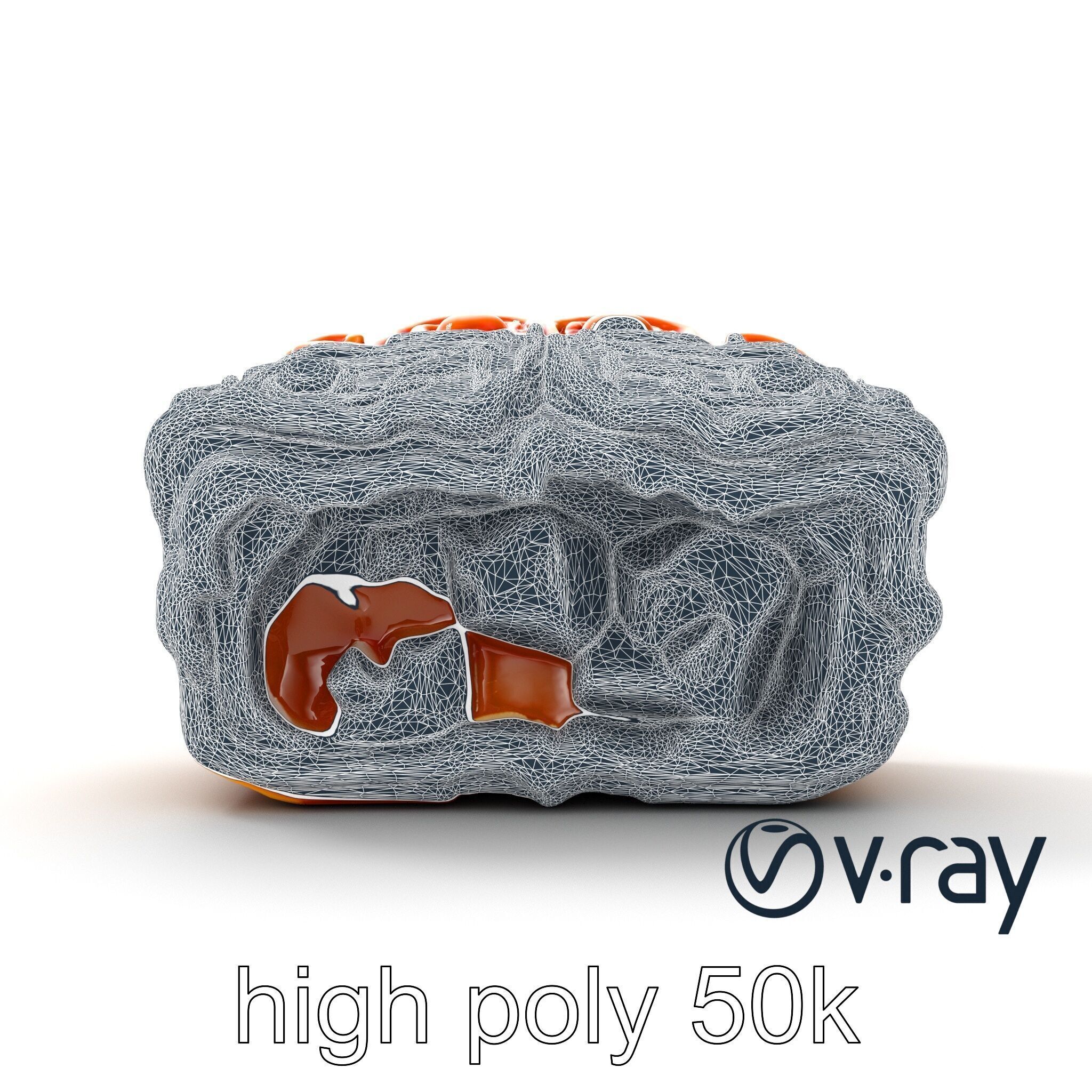 Chinese Mooncake Intricate Design model pack Low-poly 3D model_14