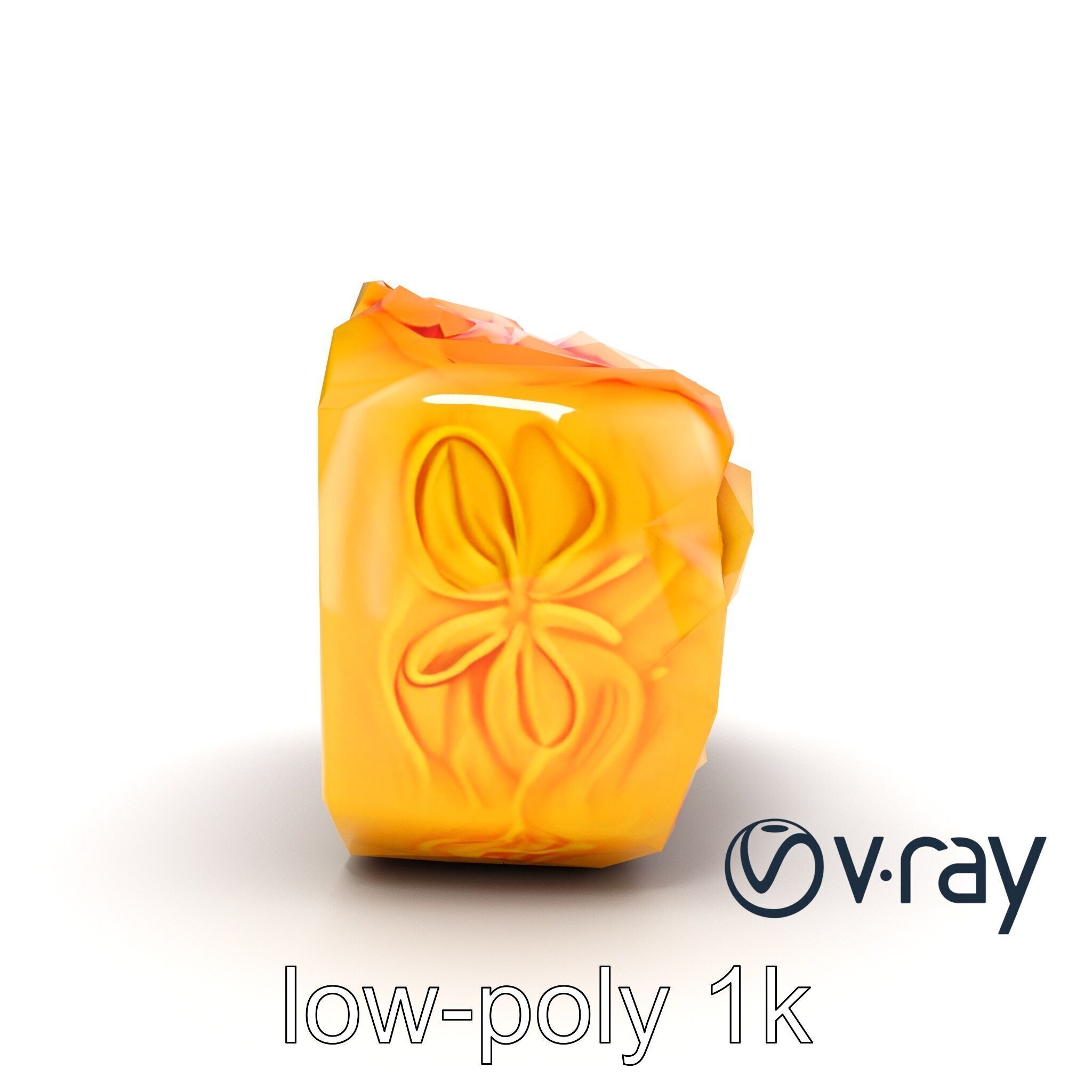 Chinese Mooncake Intricate Design model pack Low-poly 3D model_16