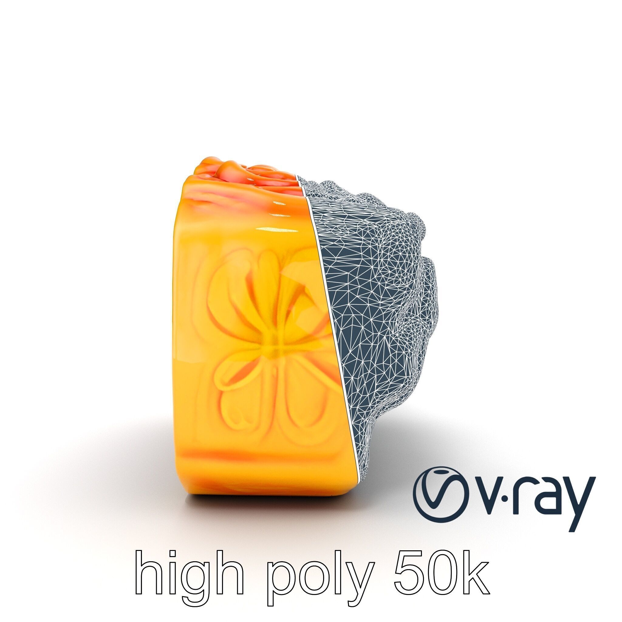 Chinese Mooncake Intricate Design model pack Low-poly 3D model_35