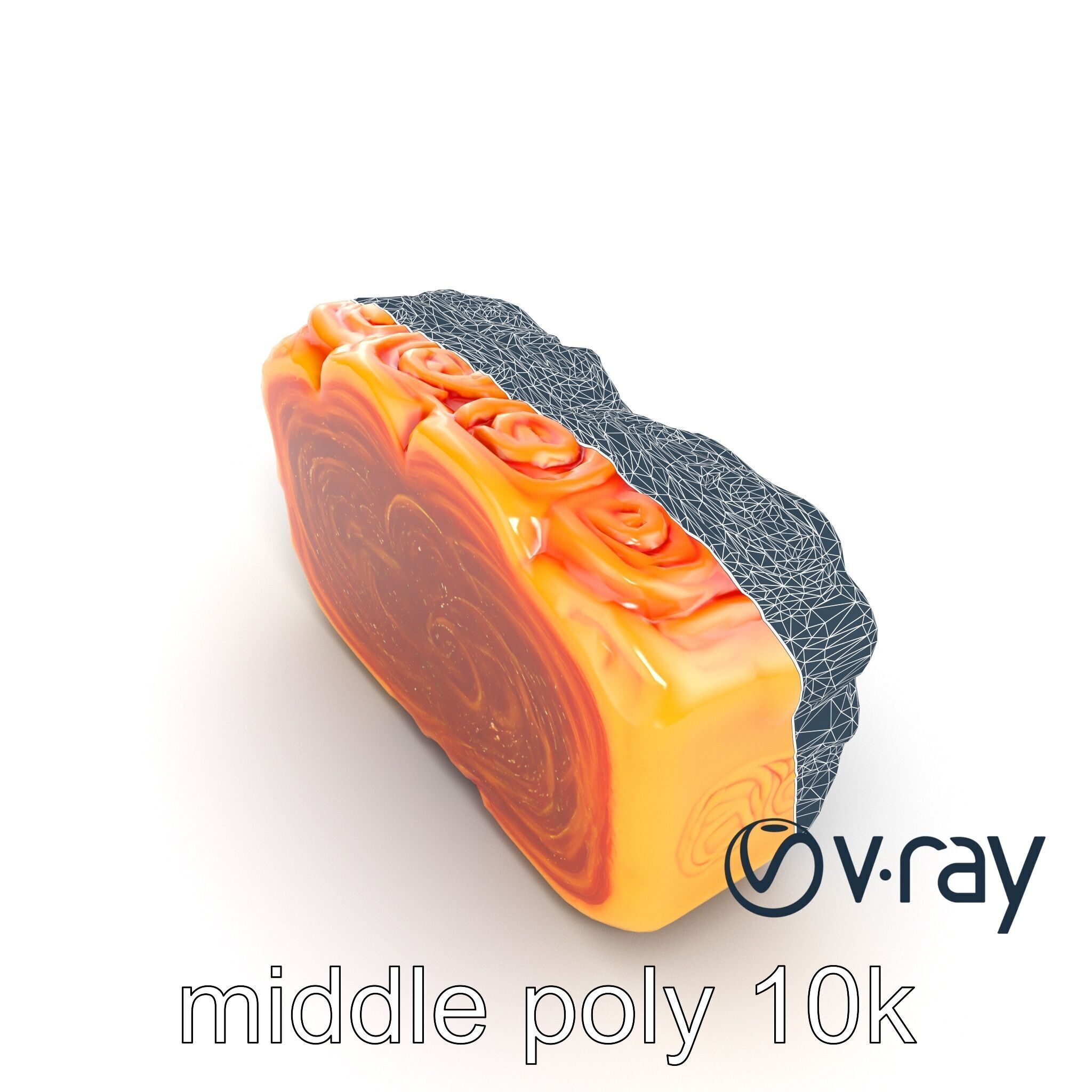 Chinese Mooncake Intricate Design model pack Low-poly 3D model_36