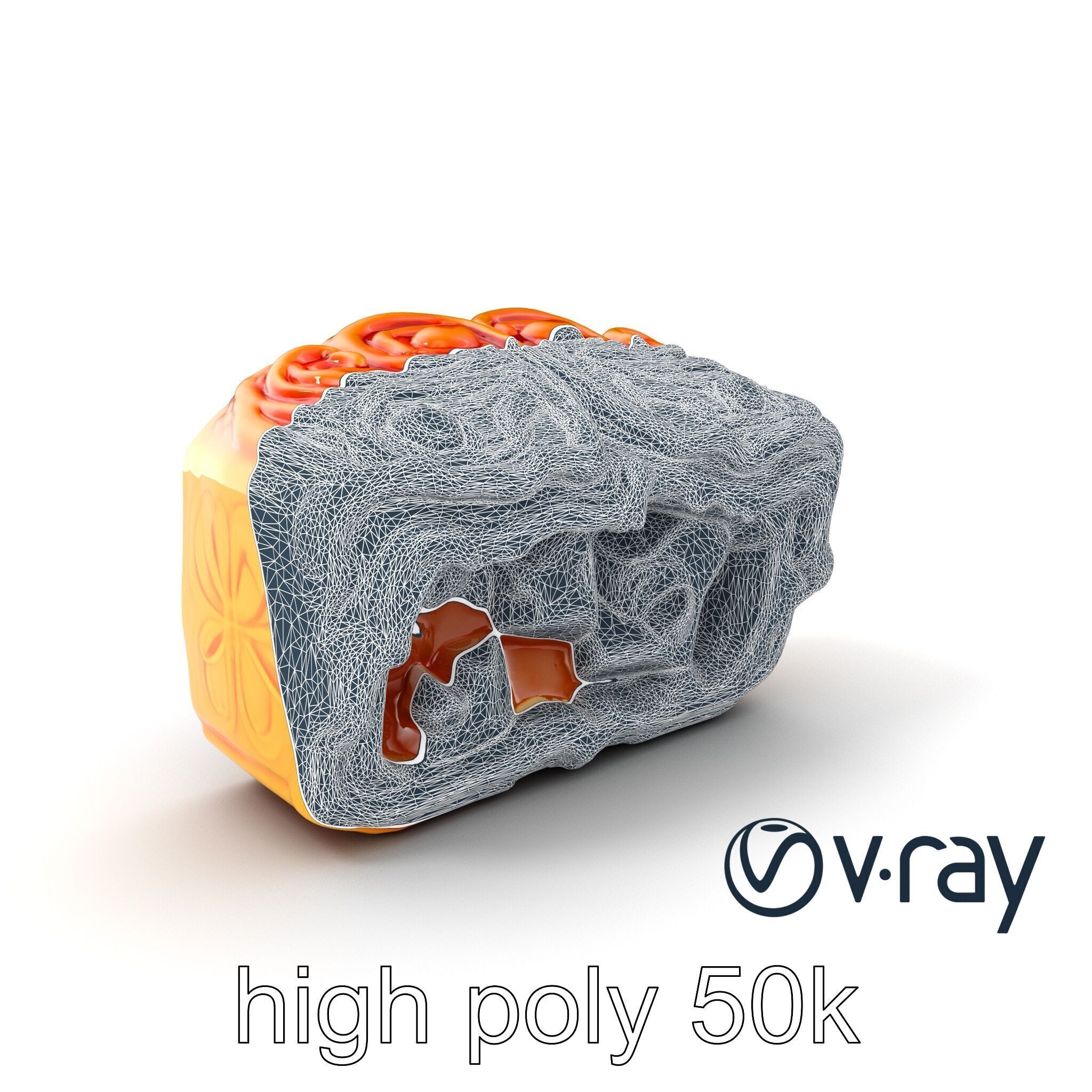 Chinese Mooncake Intricate Design model pack Low-poly 3D model_18