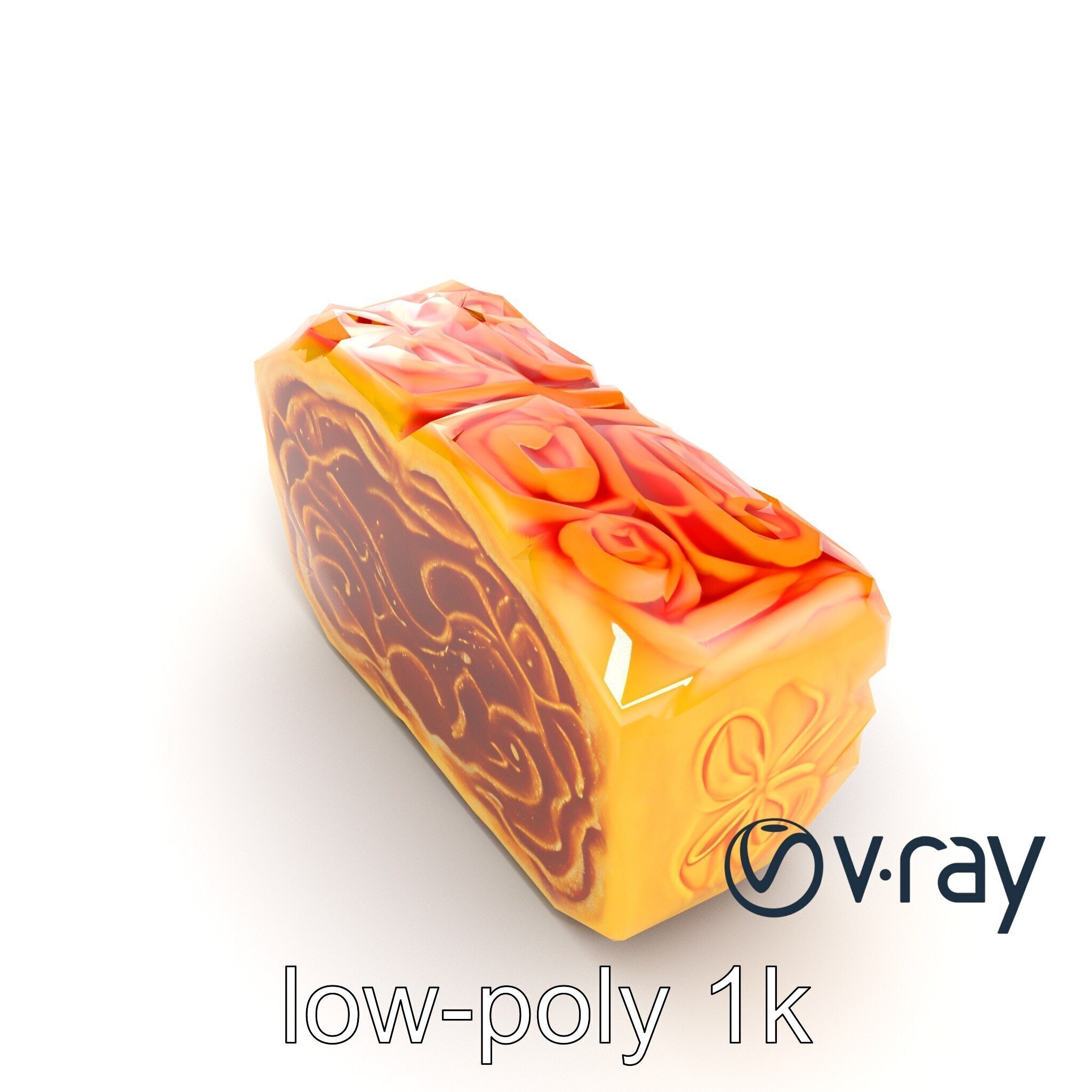 Chinese Mooncake Intricate Design model pack Low-poly 3D model_19