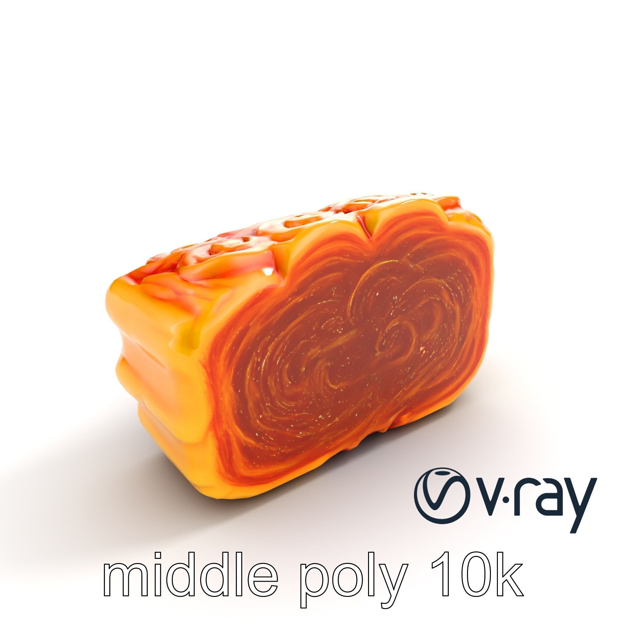 Chinese Mooncake Intricate Design model pack Low-poly 3D model_12