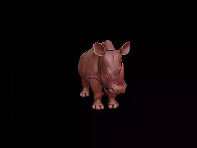 Rhinoceros Animal Sculpture