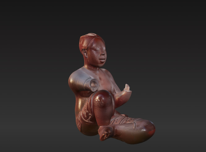 INDIANA JONES DESK ARTEFACT RAIDERS frican staue  3D model_2