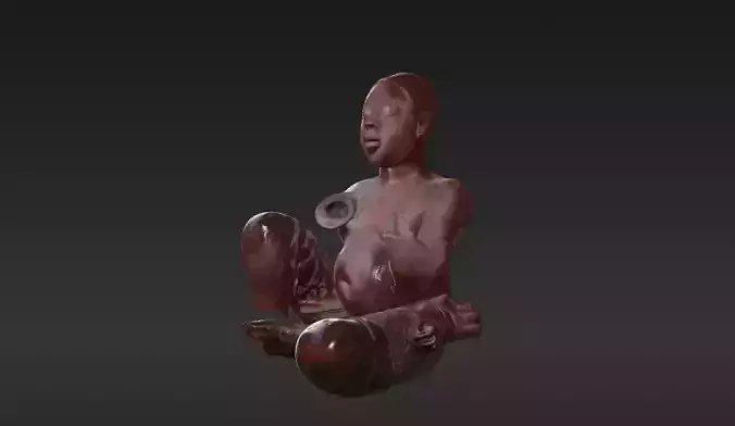 INDIANA JONES DESK ARTEFACT RAIDERS frican staue 