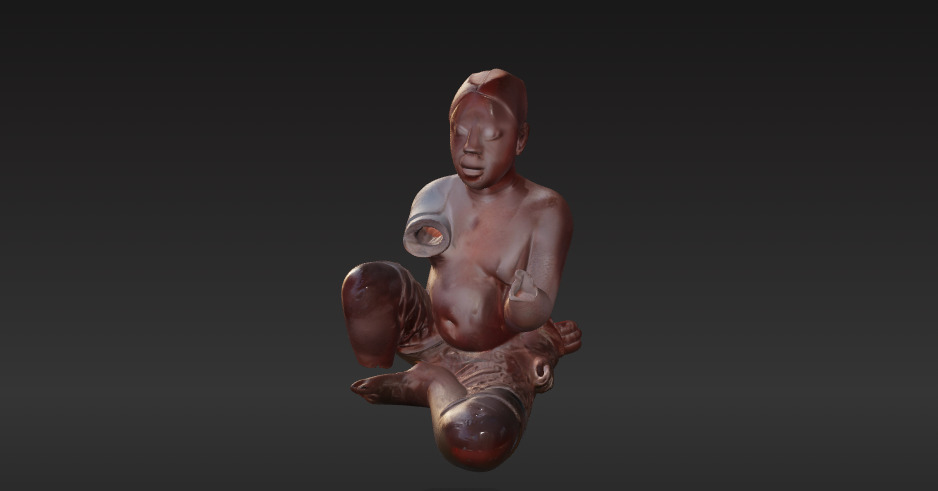 INDIANA JONES DESK ARTEFACT RAIDERS frican staue  3D model_1