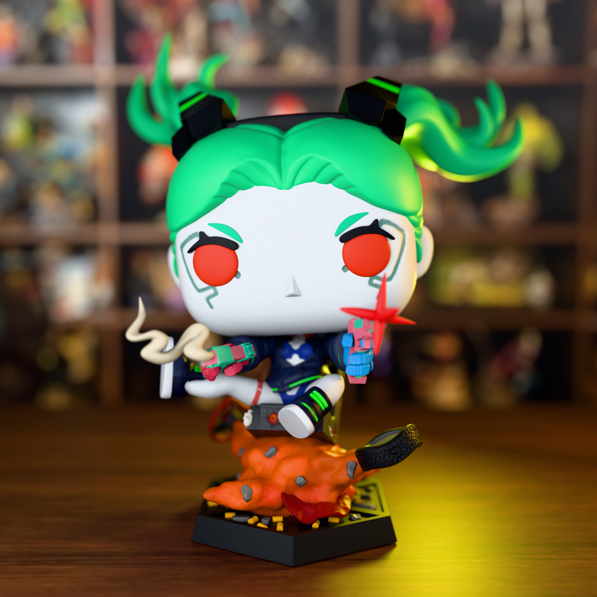 Figura Funko Pop! Rebecca De Cyberpunk: Edgerunners, Vinilo Coleccionable De 9.5 Cm, Regalo Ideal Para Fans De La Serie