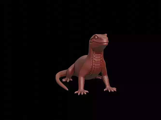 Salamander Animal Sculpture 3D print model
