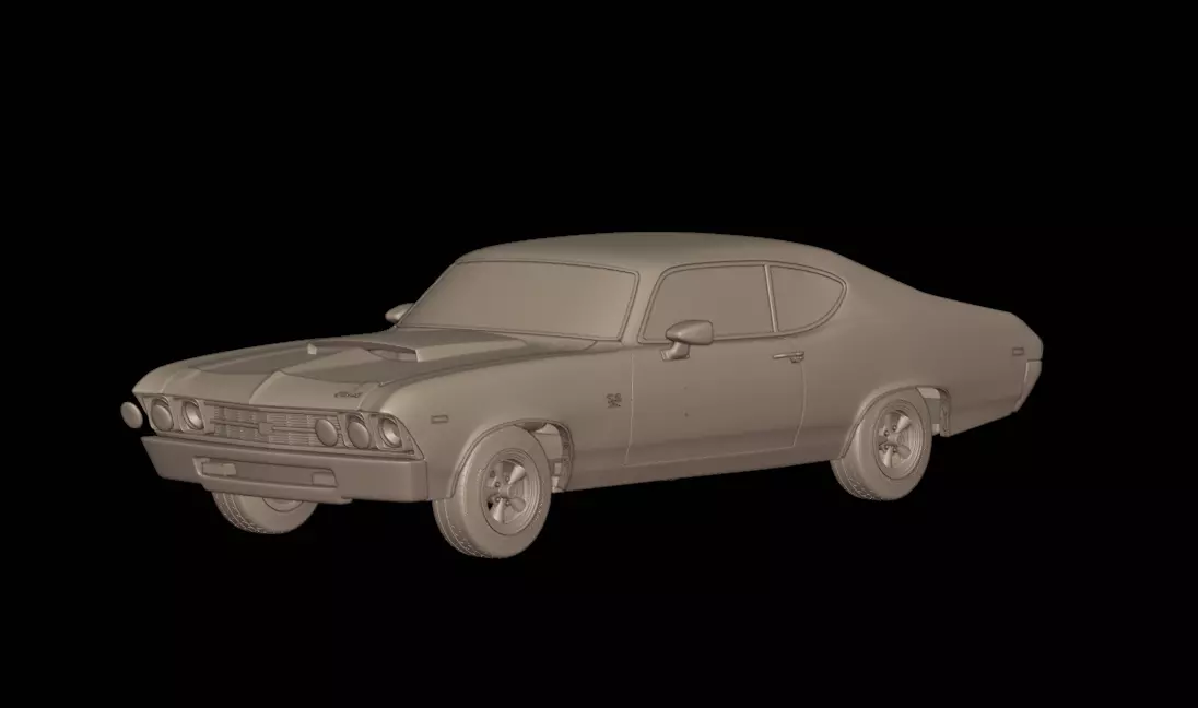 chevrolet baldwin motion chevelle 1969 3D print model
