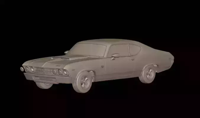 chevrolet baldwin motion chevelle 1969   3D print model