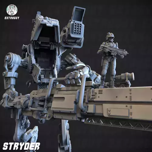 Titan Walker Poseable 100mm 3D print model