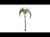 vintage skull axe 02 Low-poly 3D model_1