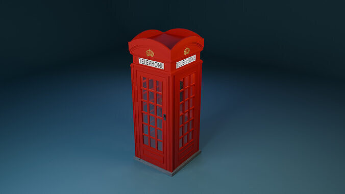 3D London Phonebooth 3D model