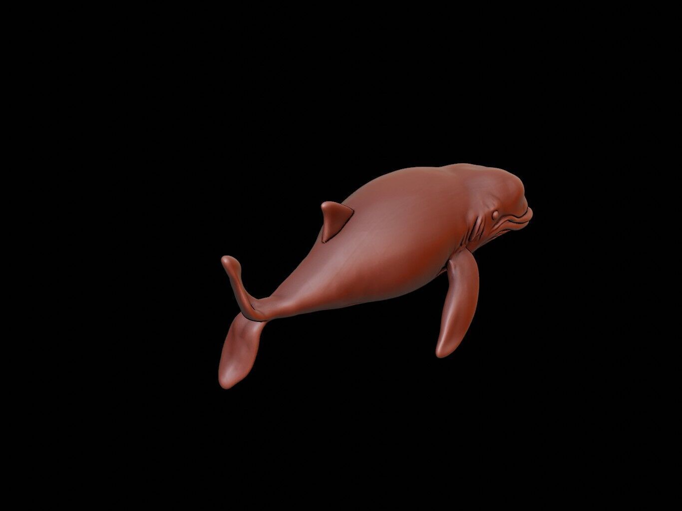 Whale Animal Sculpture 3D print model_1