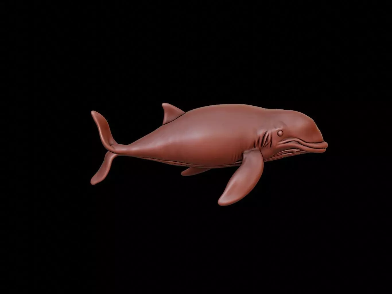 Whale Animal Sculpture 3D print model_0