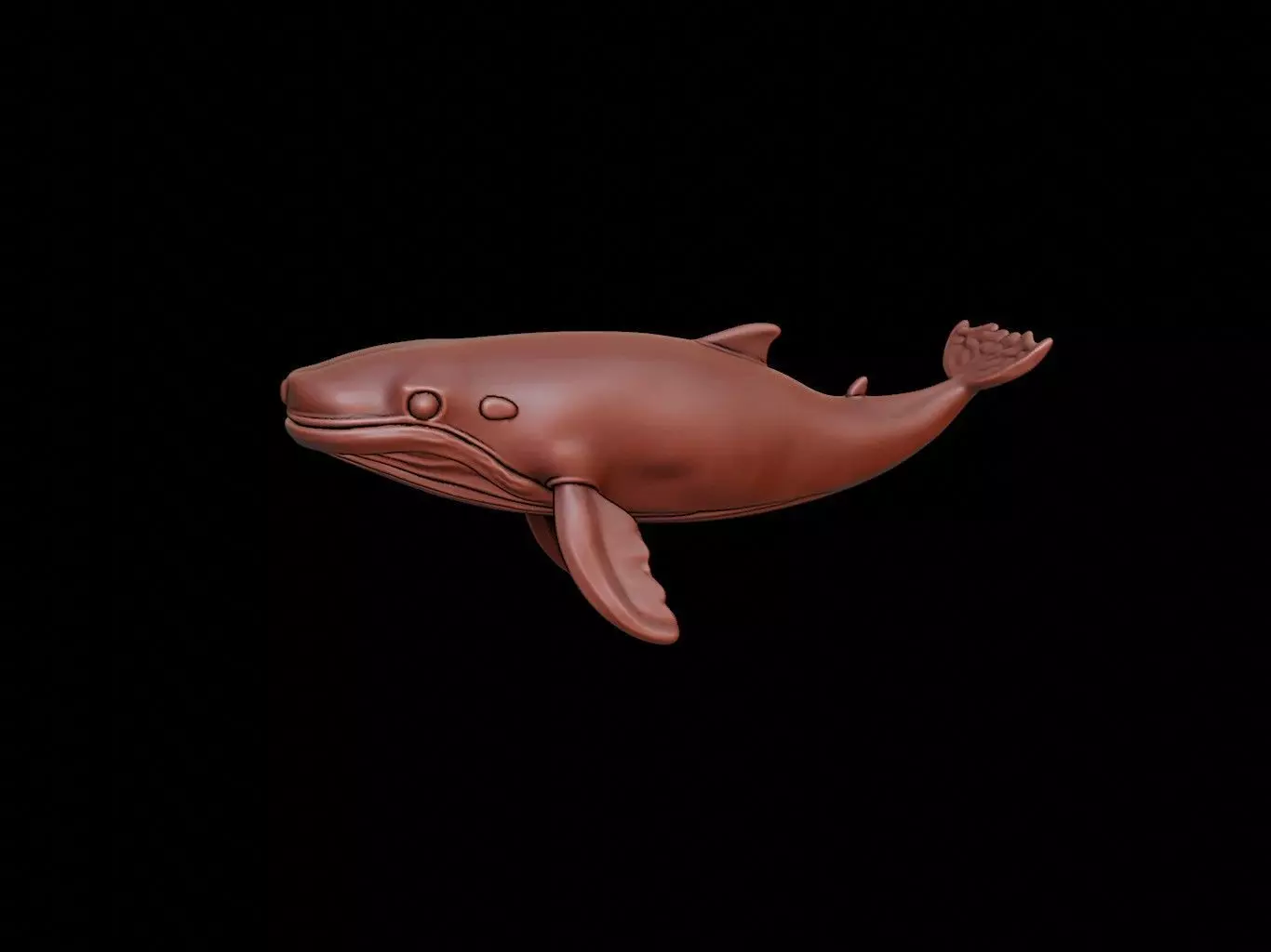 Whale Animal Sculpture 3D print model_0