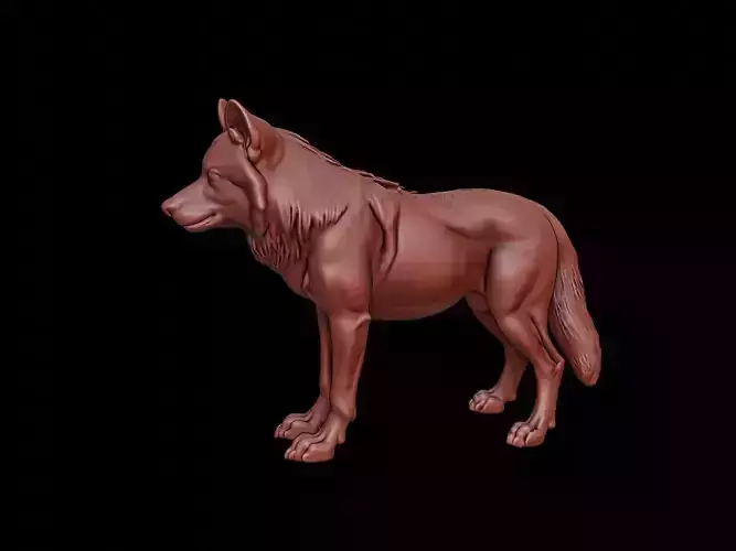 Wolf Animal Sculpture
