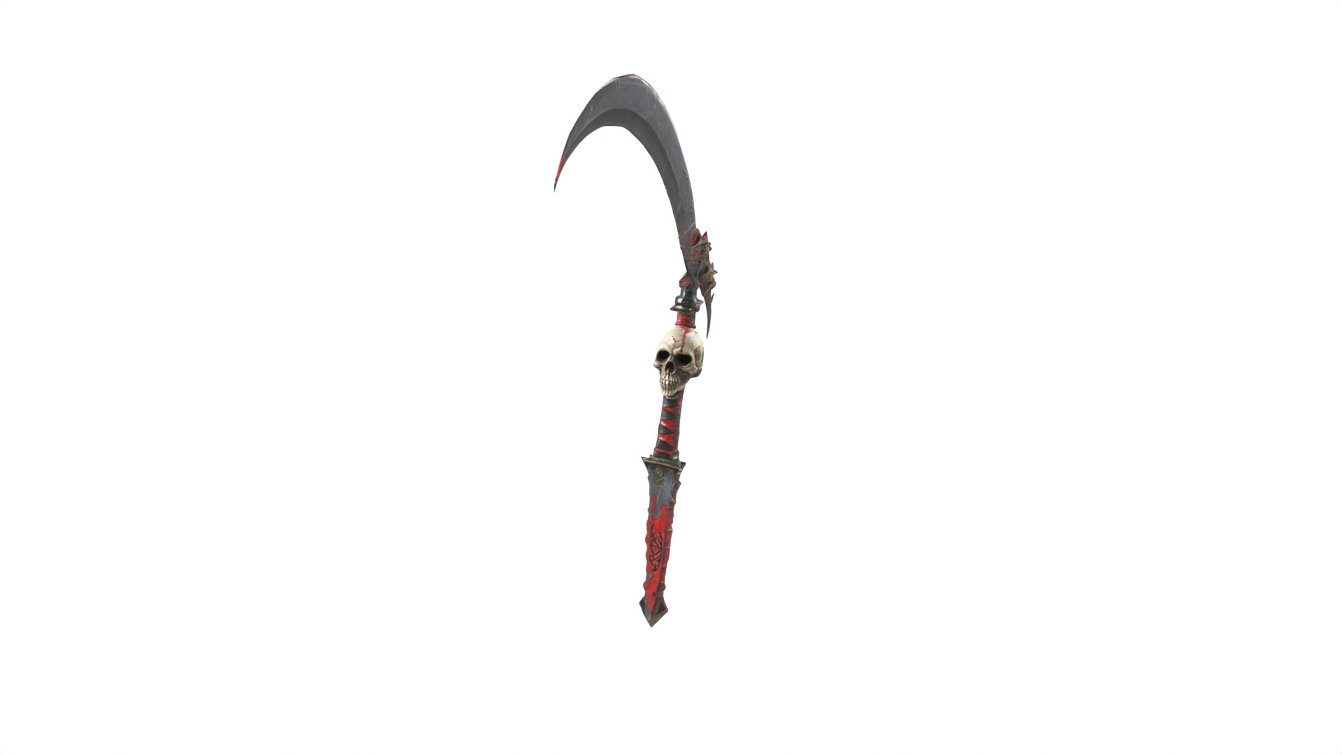 skull sickle Low-poly 3D model_7