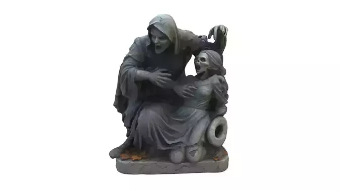 ghost women statue