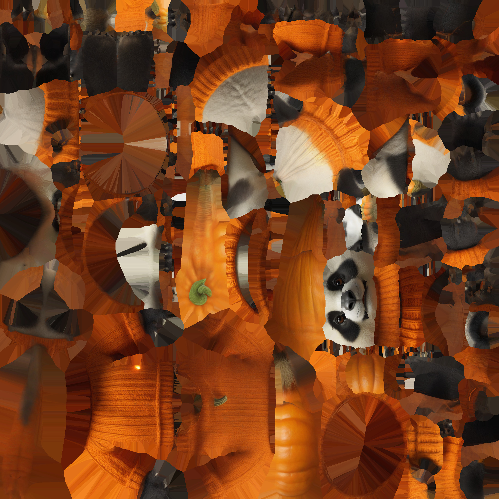 cartoon panda Low-poly 3D model_7