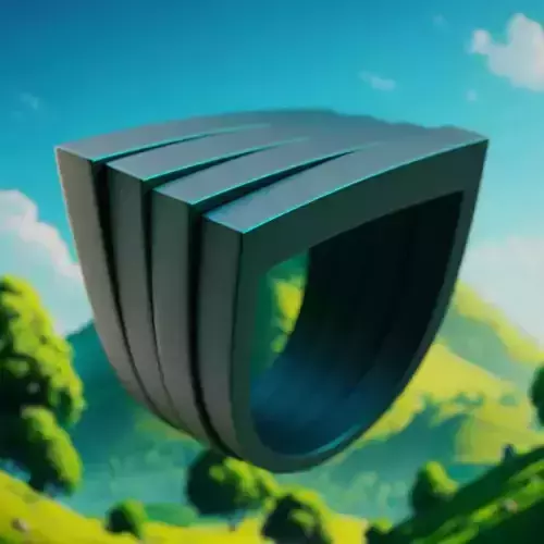 Stacked Edge Ring - Modern Futuristic 3D Print Jewelry Design 29